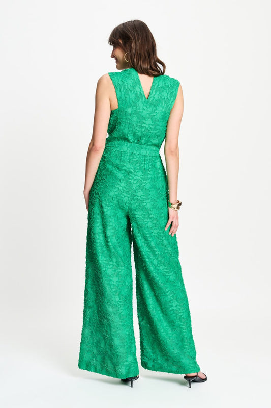 POM Amsterdam Jumpsuits JUMPSUIT - Palm Green Jacquard