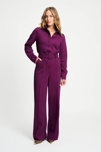 POM Amsterdam Jumpsuits Purple / 34 JUMPSUIT - Plum