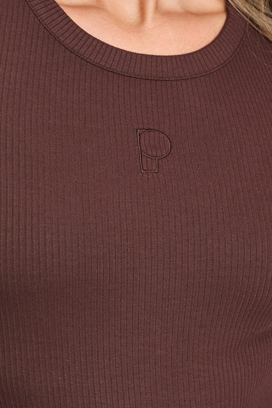 POM Amsterdam Longsleeves LONGSLEEVE - Rose Chocolate Brown