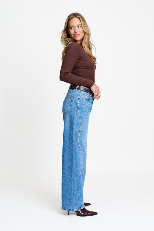 POM Amsterdam Longsleeves LONGSLEEVE - Rose Chocolate Brown