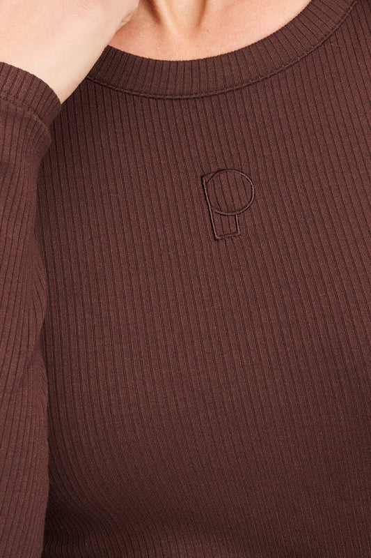 POM Amsterdam Longsleeves LONGSLEEVE - Rose Chocolate Brown