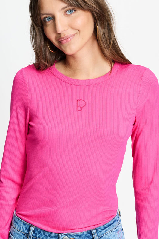 POM Amsterdam Longsleeves LONGSLEEVE - Rose Ultra Pink