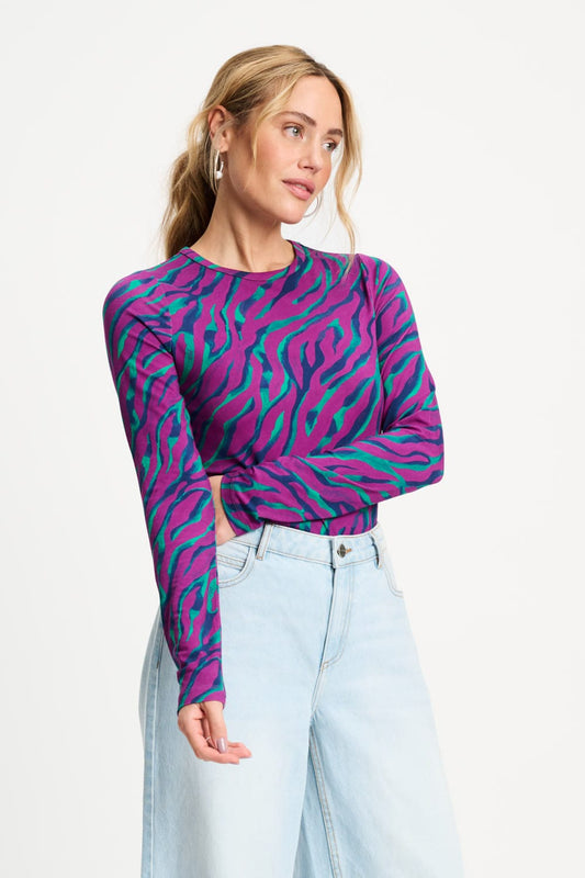 POM Amsterdam Longsleeves TOP - Animal Purple