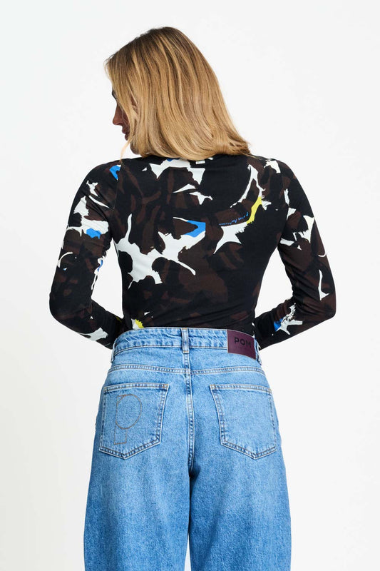 POM Amsterdam Longsleeves TOP - Lily Bovine Brown