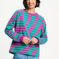 POM Amsterdam Longsleeves TOP - Striped Purple Green