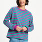 POM Amsterdam Longsleeves TOP - Striped Purple Green