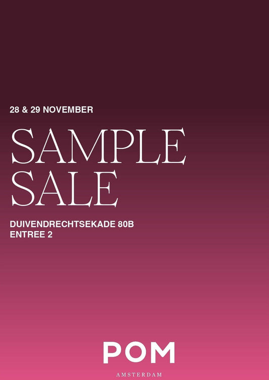POM Amsterdam - NL Gift Cards 60 minutes TICKET Sample Sale