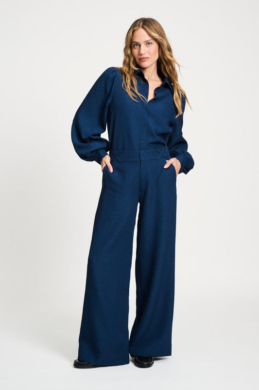 POM Amsterdam Pants Blue / 34 BROEK - Bubble Nightfall Blue