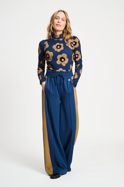 POM Amsterdam Pants Blue / 34 BROEK - Colourblock Nightfall Blue