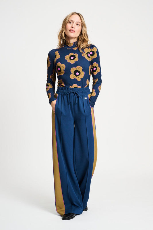 POM Amsterdam Pants Blue / 34 BROEK - Colourblock Nightfall Blue