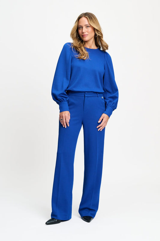 POM Amsterdam Pants Blue / 34 BROEK - Lara Cobalt Blue