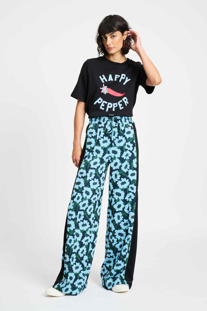 POM Amsterdam Pants Blue / 34 BROEK - Wild Flowers Blue