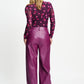 POM Amsterdam Pants BROEK - Abby Dark Plum