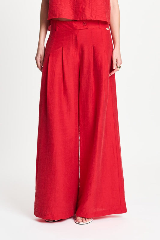 POM Amsterdam Pants BROEK - Bloom Red