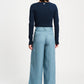 POM Amsterdam Pants BROEK - Bouclé Dawn Blue