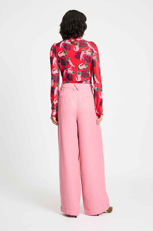 POM Amsterdam Pants BROEK - Bouclé Sweet Pink