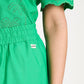 POM Amsterdam Pants BROEK - Broderie Anglaise Palm Green