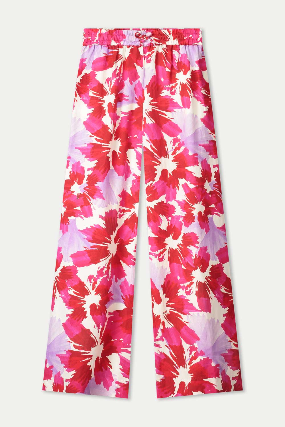 POM Amsterdam Pants BROEK - Bubble Bloom Lavender Linen
