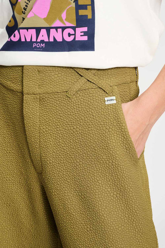 POM Amsterdam Pants BROEK - Bubble Fresh Olive