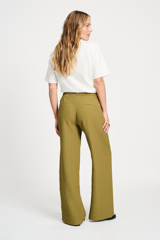 POM Amsterdam Pants BROEK - Bubble Fresh Olive