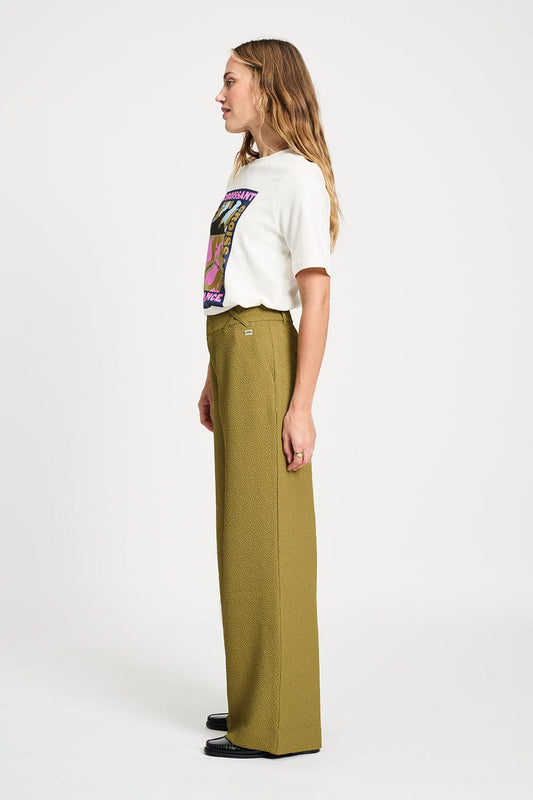 POM Amsterdam Pants BROEK - Bubble Fresh Olive
