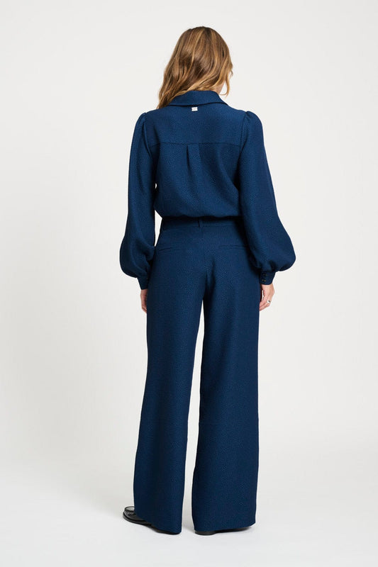 POM Amsterdam Pants BROEK - Bubble Nightfall Blue