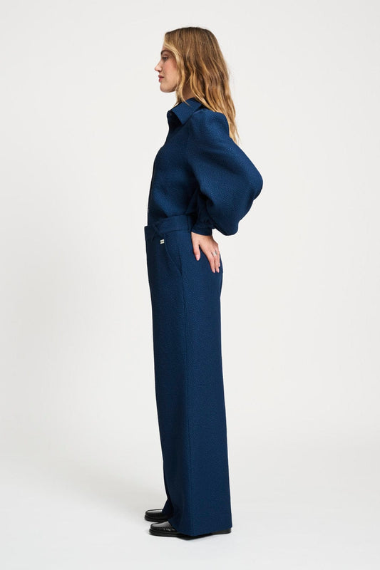 POM Amsterdam Pants BROEK - Bubble Nightfall Blue