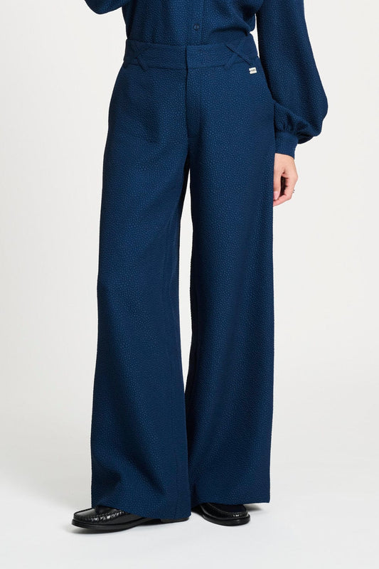 POM Amsterdam Pants BROEK - Bubble Nightfall Blue