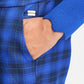 POM Amsterdam Pants BROEK - Charlie Check Blue