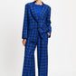POM Amsterdam Pants BROEK - Charlie Check Blue