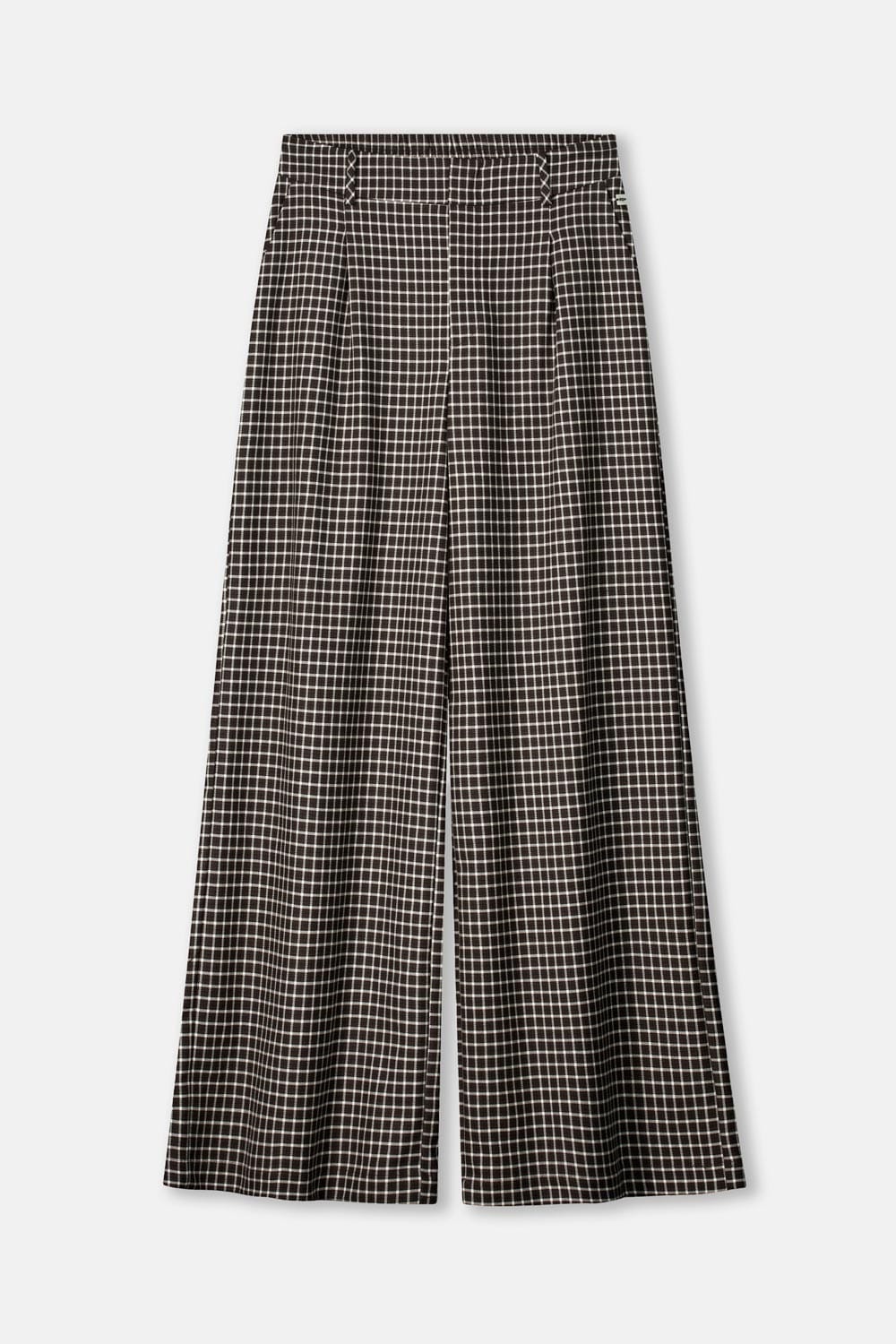 POM Amsterdam Pants BROEK - Charlie Check Brown