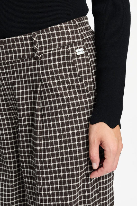 POM Amsterdam Pants BROEK - Charlie Check Brown
