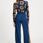 POM Amsterdam Pants BROEK - Colourblock Nightfall Blue