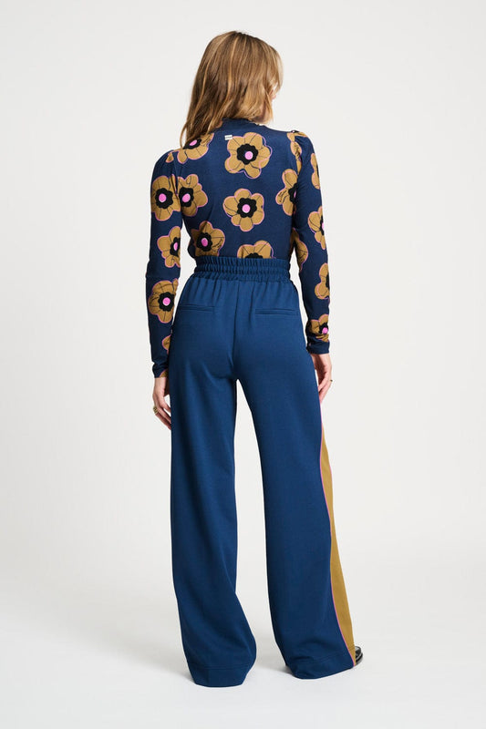 POM Amsterdam Pants BROEK - Colourblock Nightfall Blue