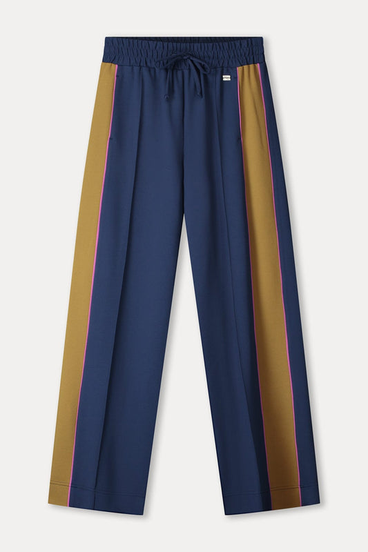 POM Amsterdam Pants BROEK - Colourblock Nightfall Blue