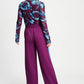 POM Amsterdam Pants BROEK - Colourblock Plum