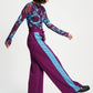 POM Amsterdam Pants BROEK - Colourblock Plum