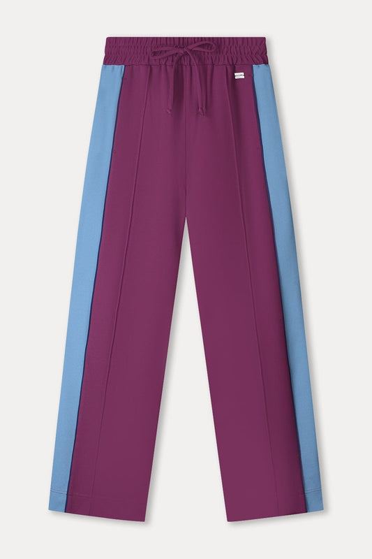 POM Amsterdam Pants BROEK - Colourblock Plum