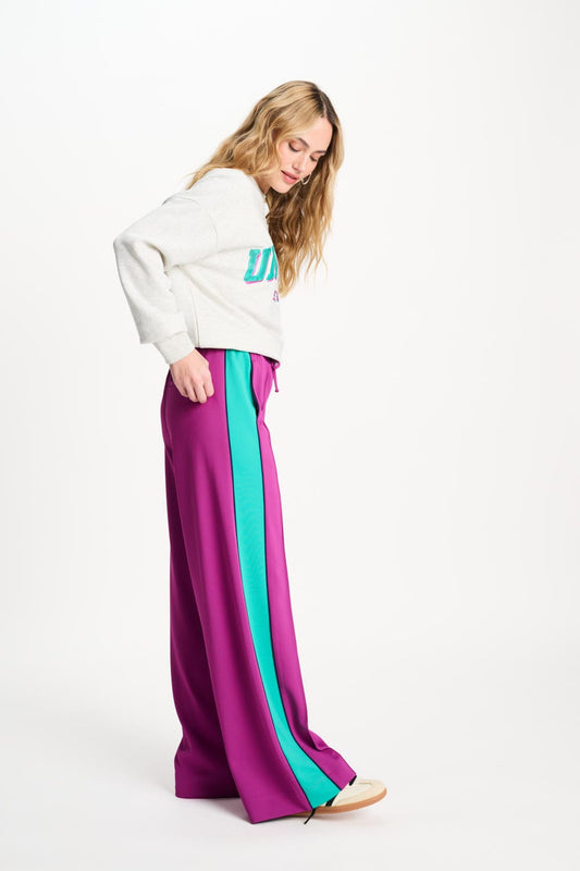 POM Amsterdam Pants BROEK - Colourblock Wild Purple
