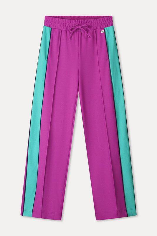 POM Amsterdam Pants BROEK - Colourblock Wild Purple