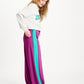 POM Amsterdam Pants BROEK - Colourblock Wild Purple