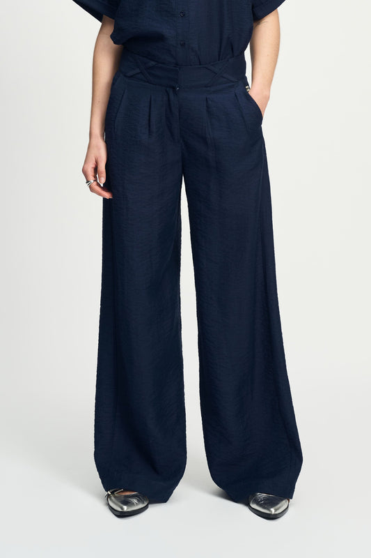 POM Amsterdam Pants BROEK - Deep Dark Blue