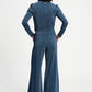 POM Amsterdam Pants BROEK - Glitter Dawn Blue