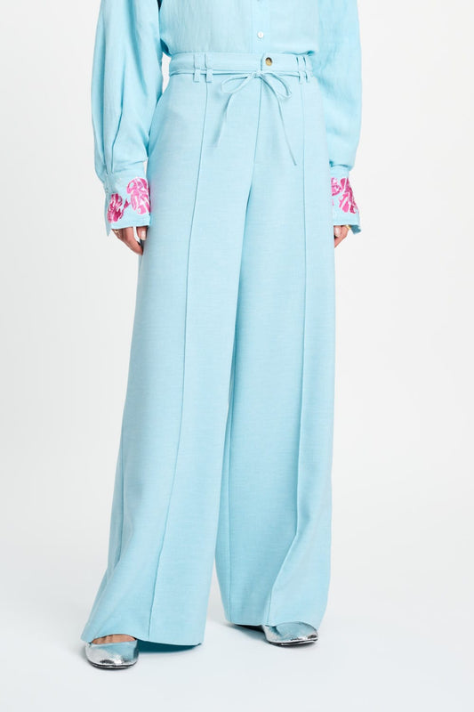 POM Amsterdam Pants BROEK - Jess Blue Mist