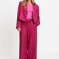 POM Amsterdam Pants BROEK - Jess Striped Burgundy Red