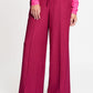 POM Amsterdam Pants BROEK - Jess Striped Burgundy Red
