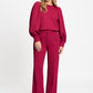 POM Amsterdam Pants BROEK - Lara Burgundy Red
