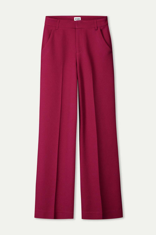 POM Amsterdam Pants BROEK - Lara Burgundy Red