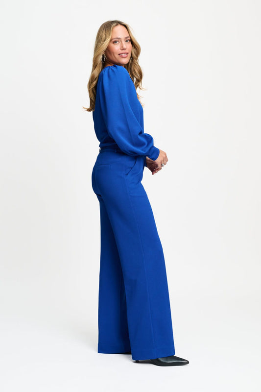 POM Amsterdam Pants BROEK - Lara Cobalt Blue