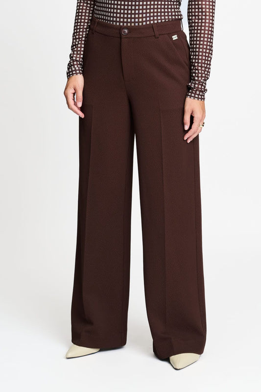 POM Amsterdam Pants BROEK - Lola Chocolate Brown